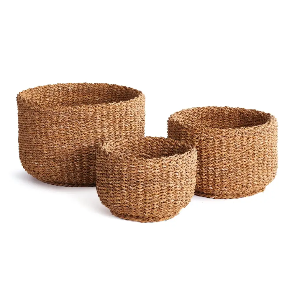 Refined Seagrass Home Storage Basket