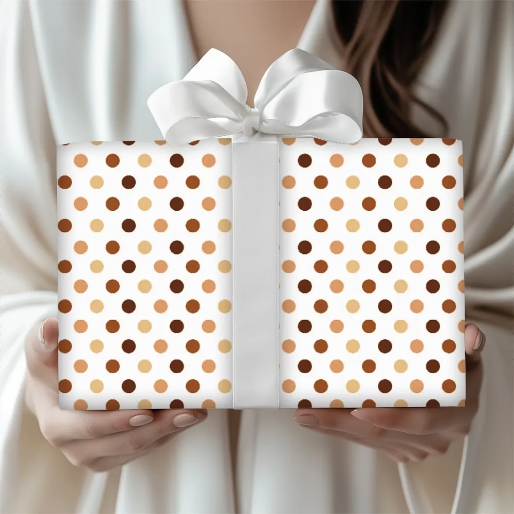 Minimalist Polka Dot Gift Wrap