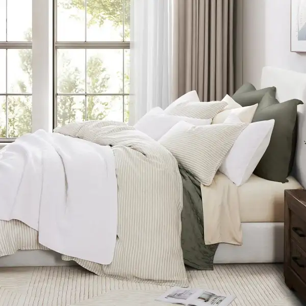 Cotton Gauze Stonewashed Duvet Set