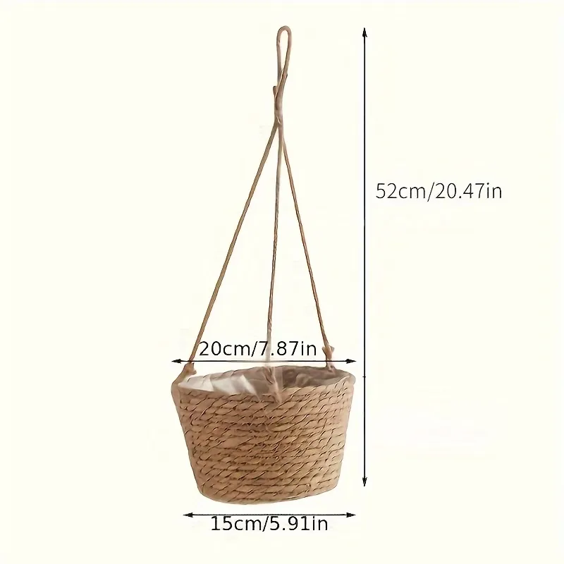 Woven Hanging Plant Basket