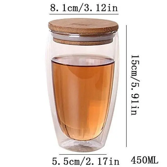 Insulated Glass Drinkware Set Table