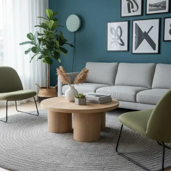 Curved Round Coffee Table