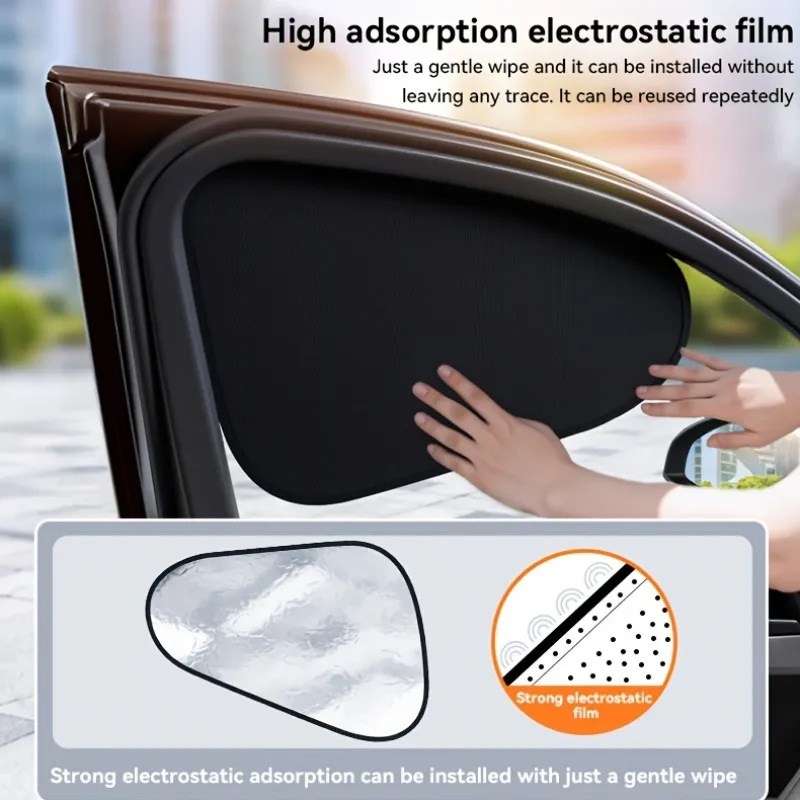 4 Pcs Car Window Sun Shade Covers