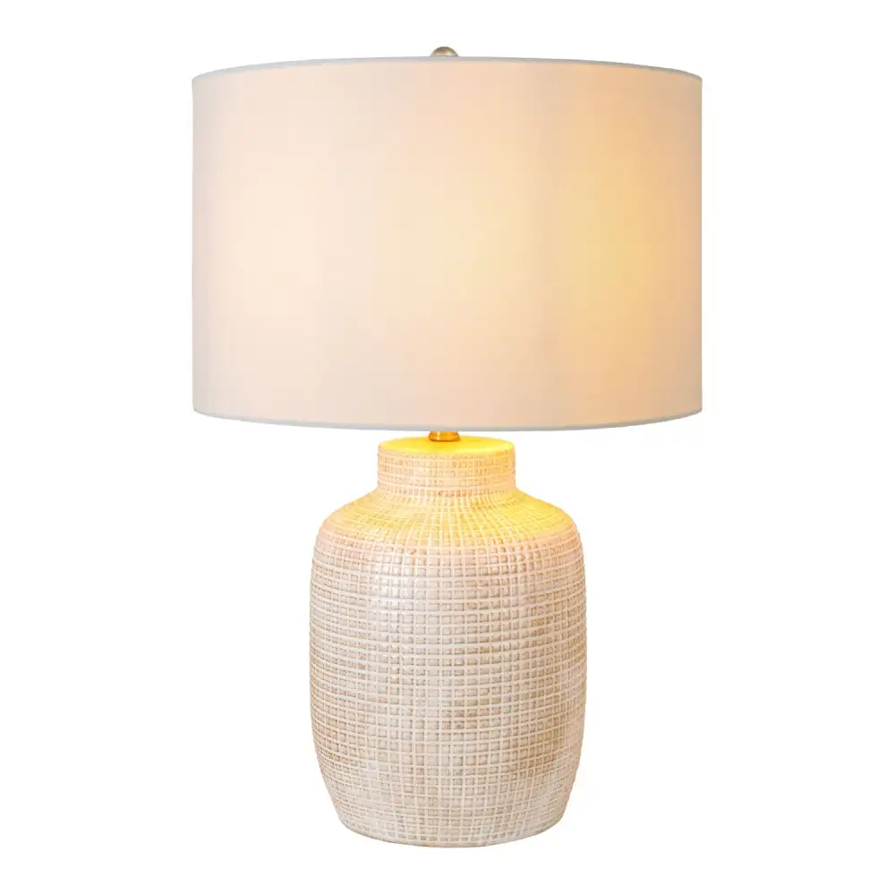 Linen Ceramic Table Lamp