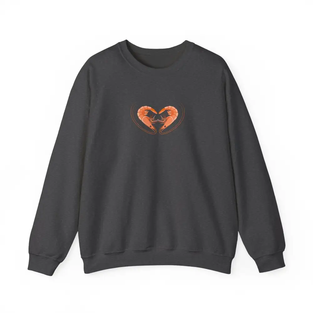 Shrimp Heart Graphic Crewneck Sweatshirt