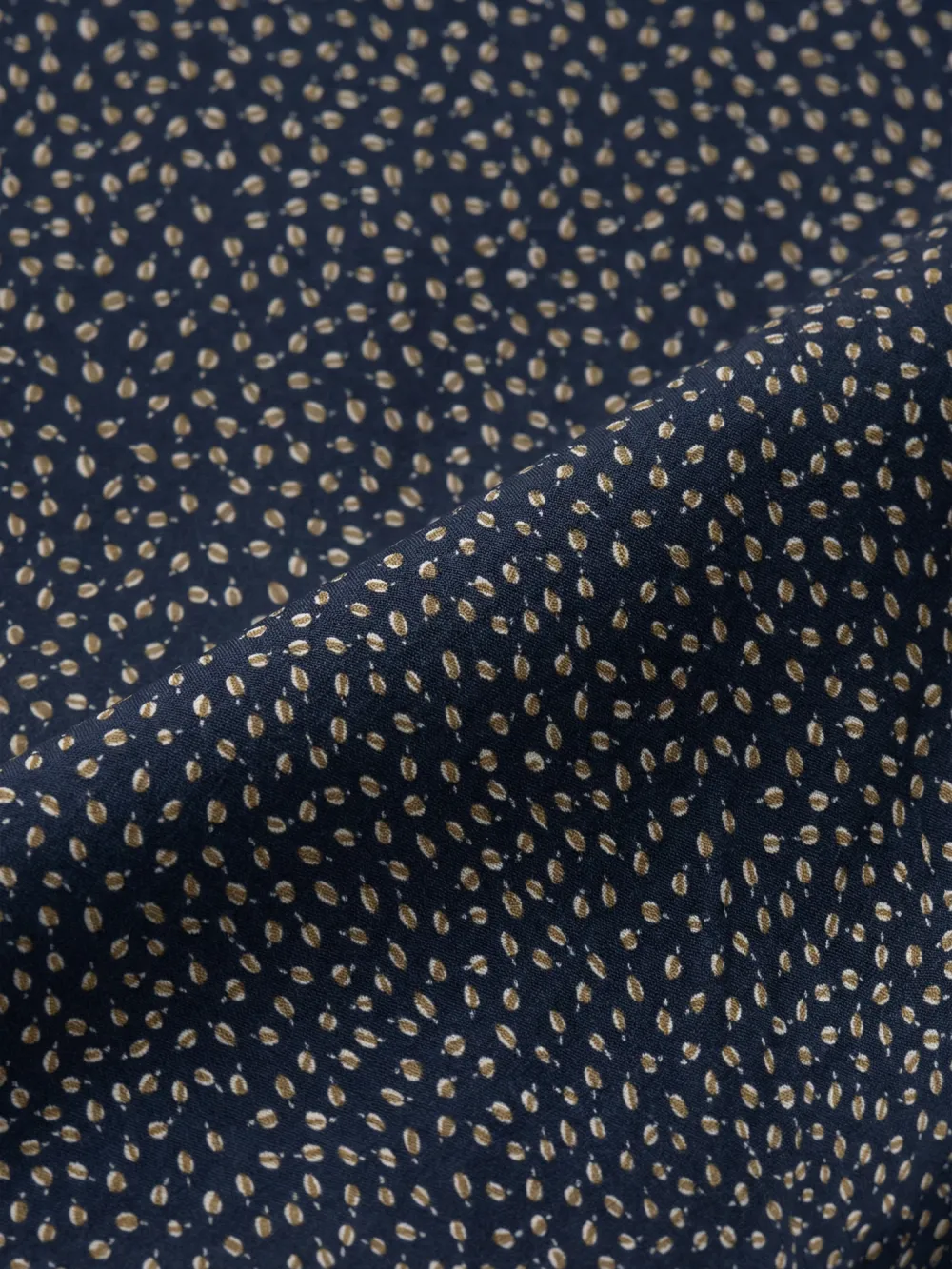 Botanical-Print Motif-Print Four-Way-Stretch Men's Sport Shirt