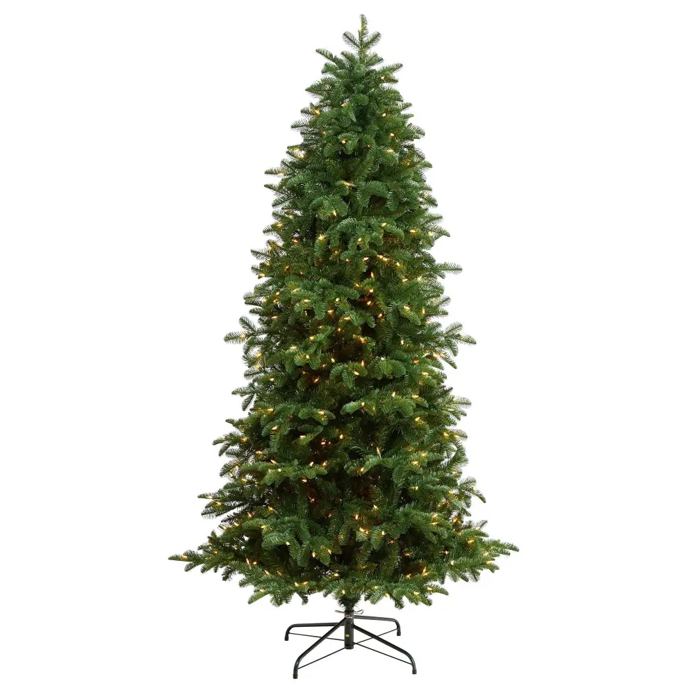 South Carolina Fir Artificial Christmas Tree with Clear LED Lights and Bendable Branches Botanical Accent