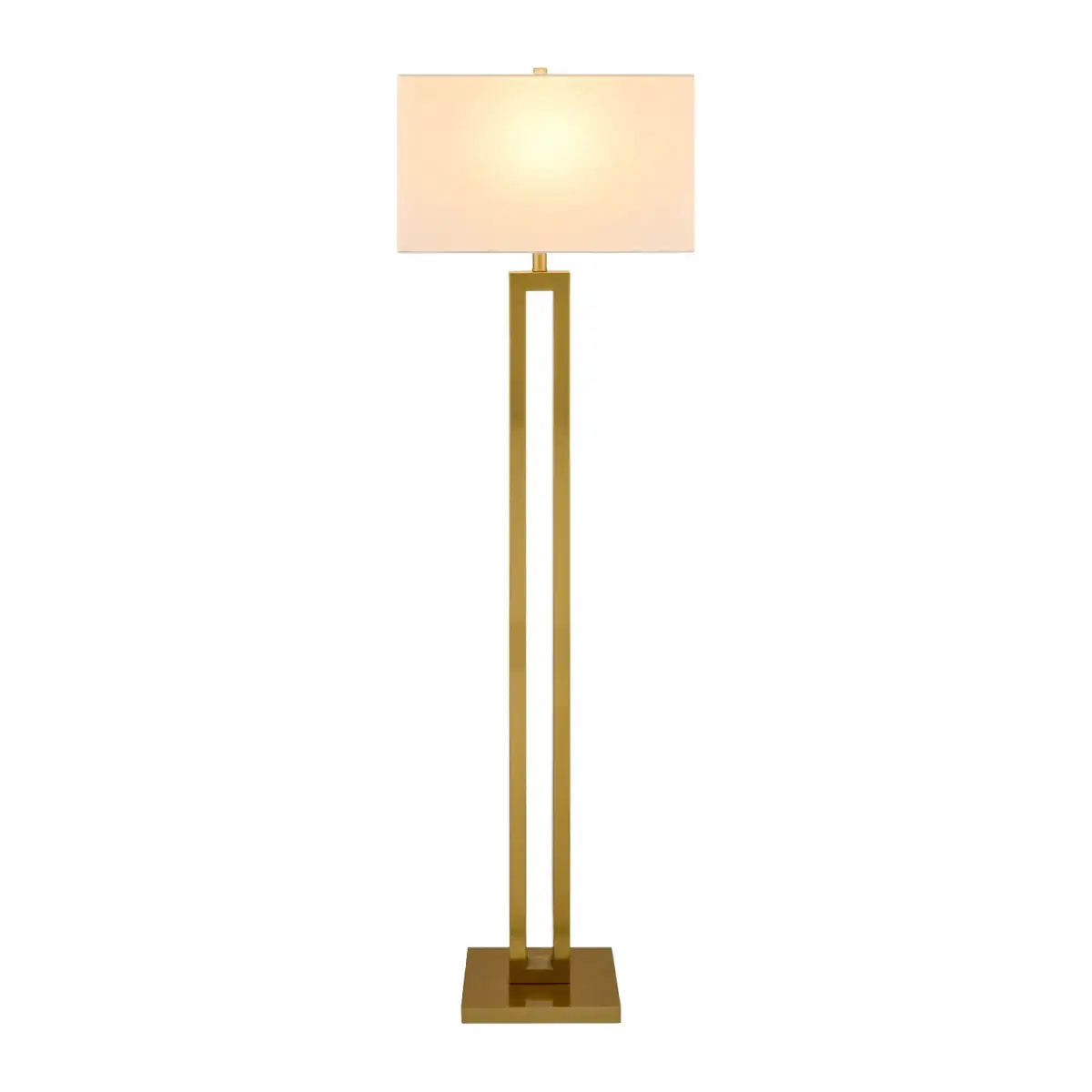 Organic Linen-Shade Floor Lamp