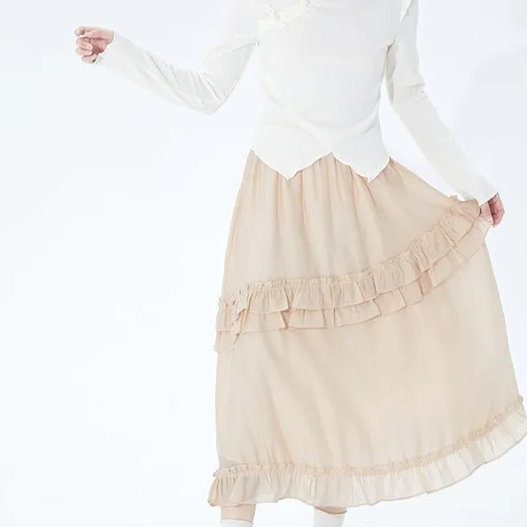 Everyday Casual Ruffle Skirt