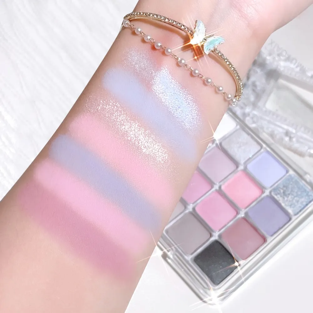 Pastel Pink & Blue Eyeshadow Palette
