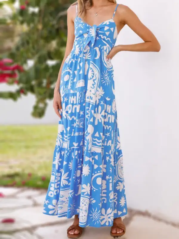 Relaxed Shape Printed Maxi Dress