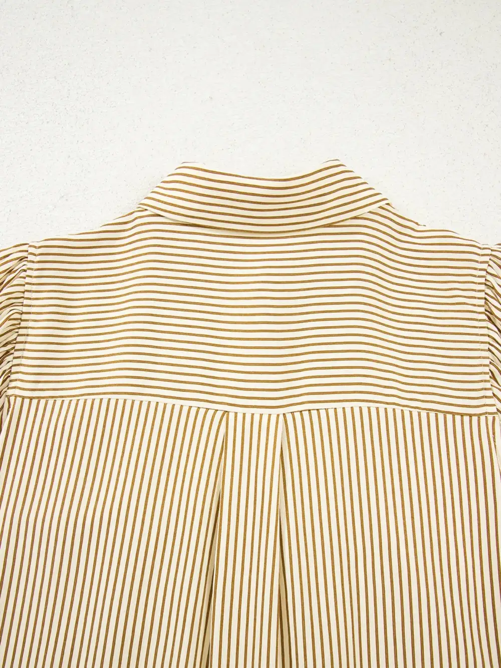 Striped Long Sleeve Collared Mini Dress