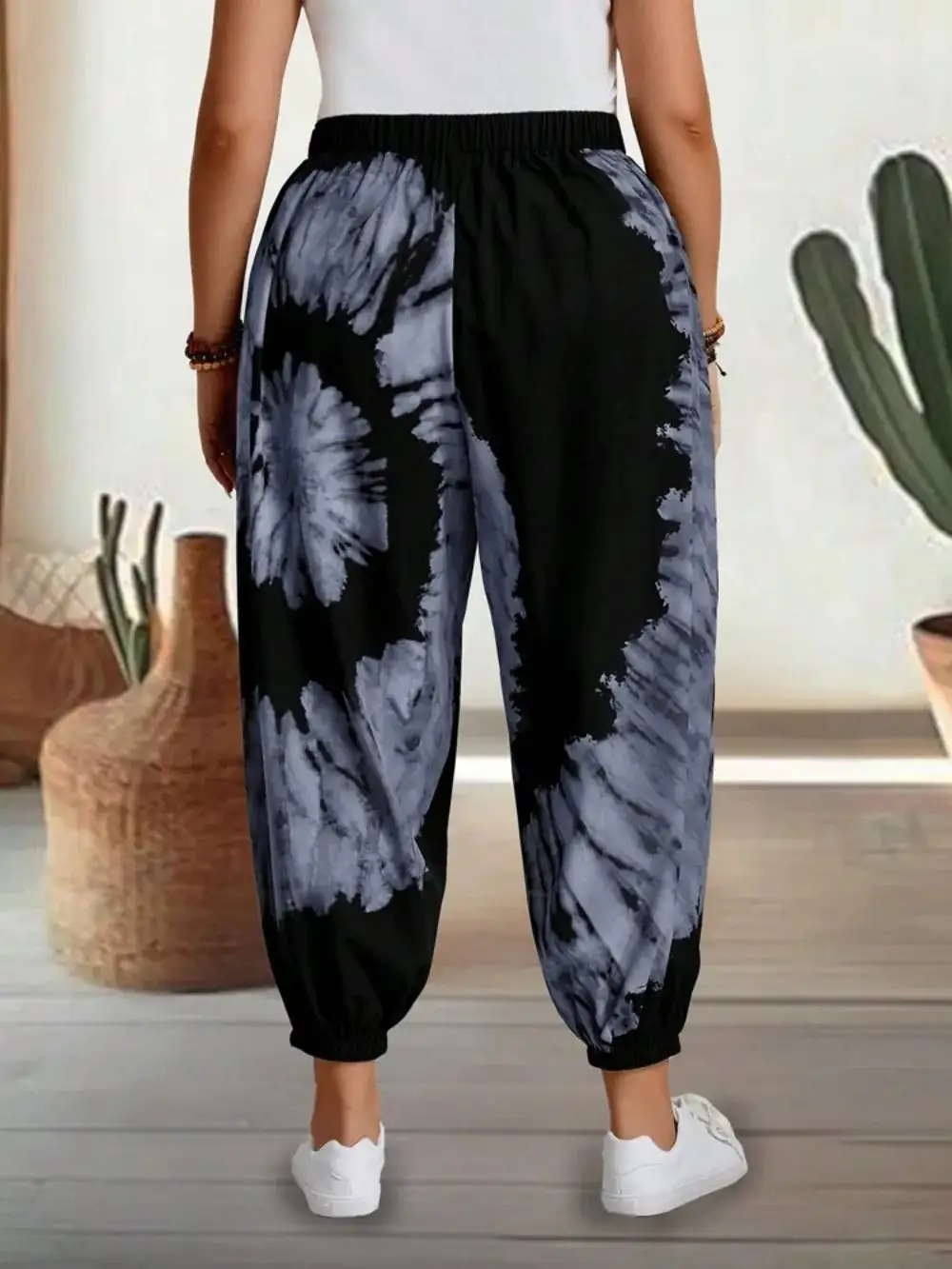 Tie Detail High Waist Pants