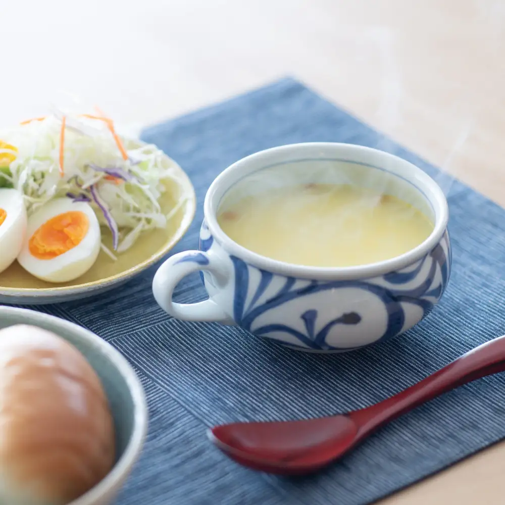 Arabesque Hand-Painted Soup Cup