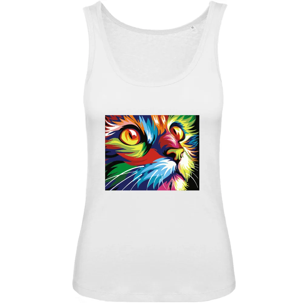 Psychedelic Cat Graphic Tank