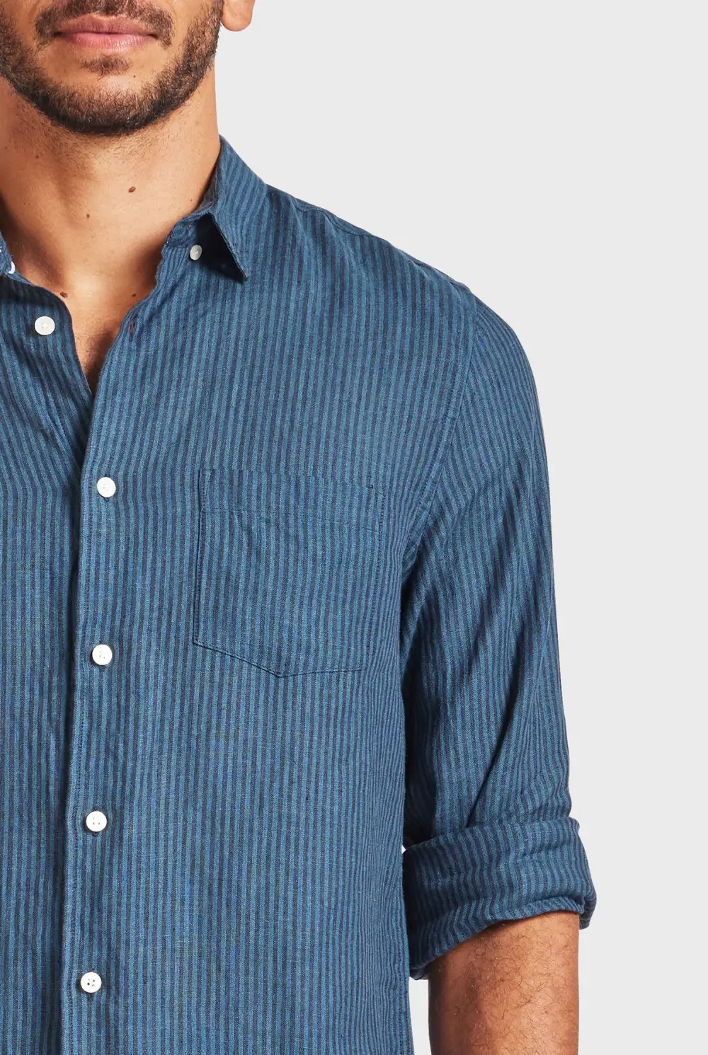 Soft Linen Blend Casual Long Sleeve Shirt