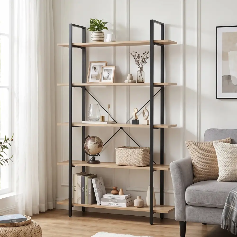 Vertical Storage Modern Bookshelf