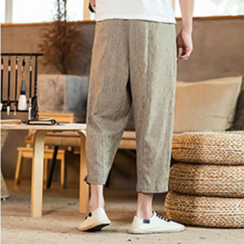 Drawstring Elastic Waist Pants