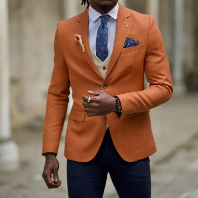 Slim Fit Cotton Blazer
