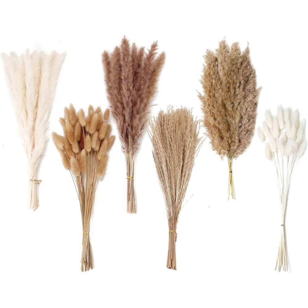 60 Pcs Boho Style Dried Flower Bouquet