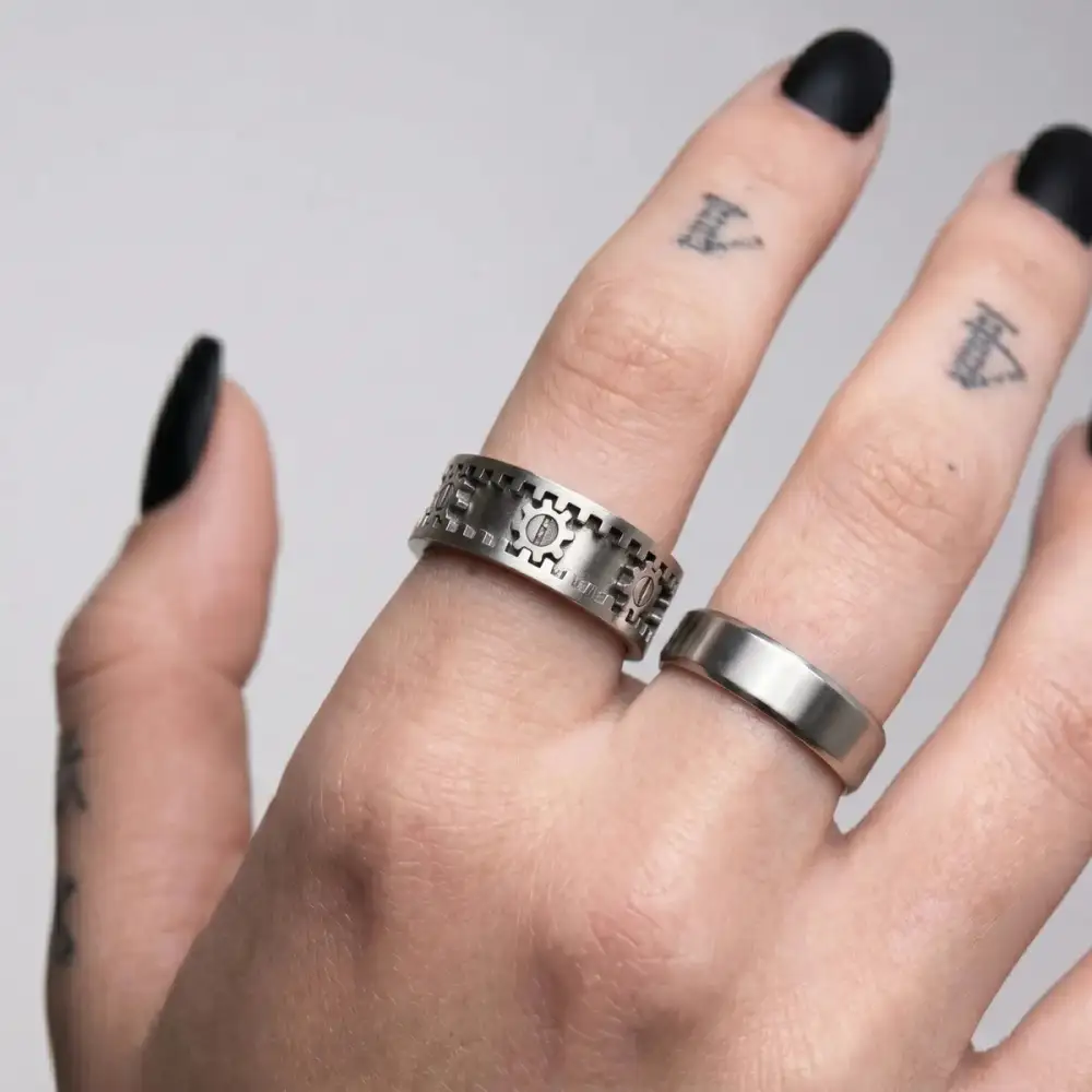 Men's Gear Spinner Ring