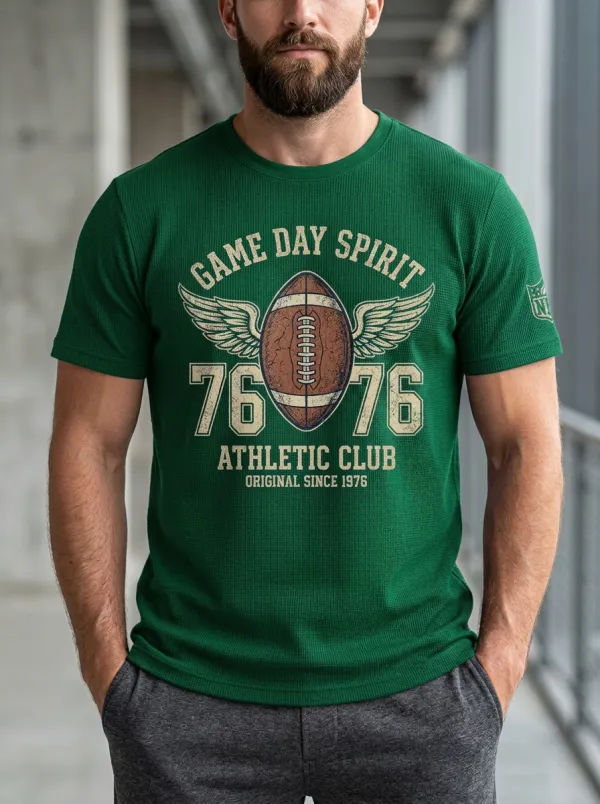 Men's Classic Gridiron Winged Ball T-Shirt