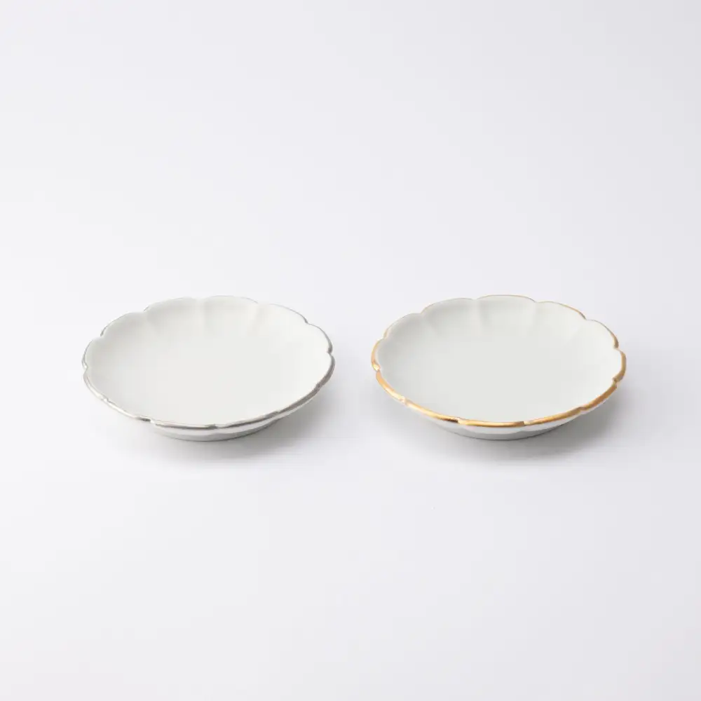 Chrysanthemum Chrysanthemum-Shaped Carved Sauce Plate