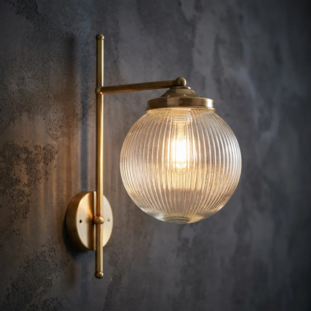 Relaxed Glass Adjustable Decorative Wall Light