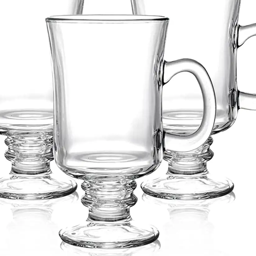 Handled Coffee Glass Mug