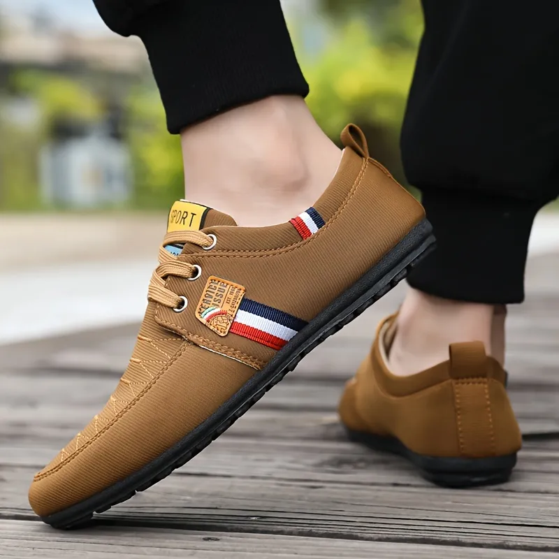 Striped Low Sneakers