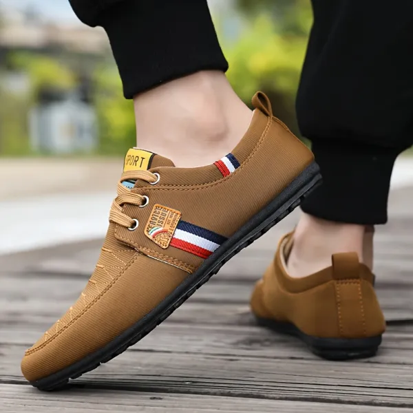Striped Low Sneakers