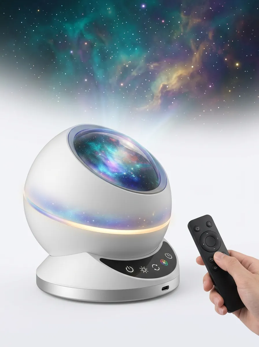 Remote-Control Galaxy Starry Sky Projector Night Light