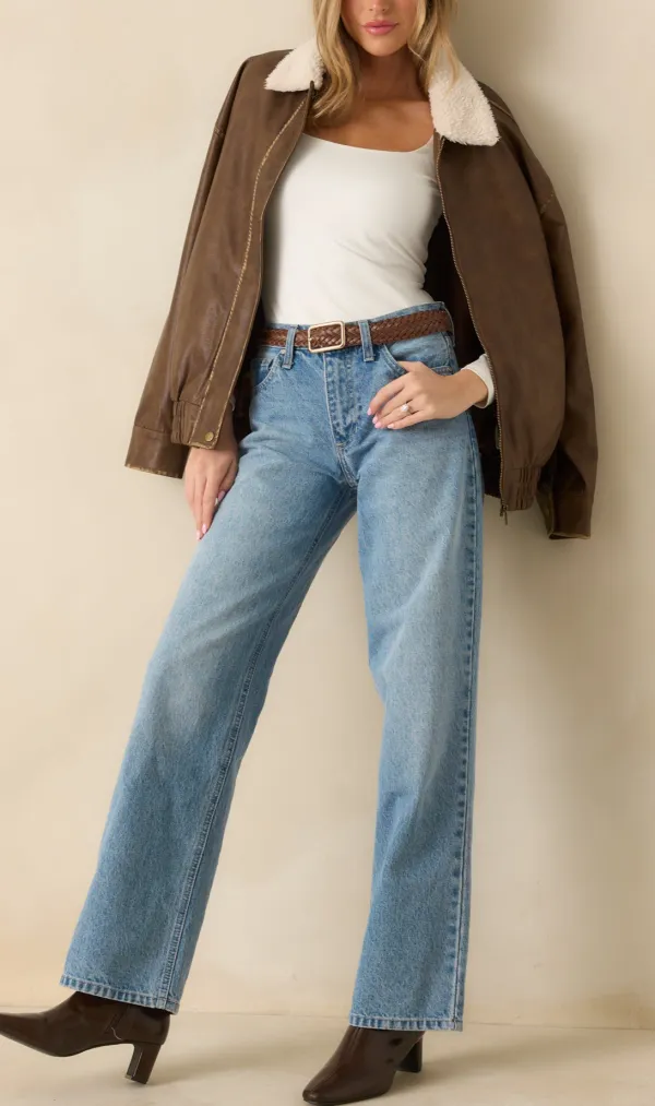 Bomber Faux Leather Jacket