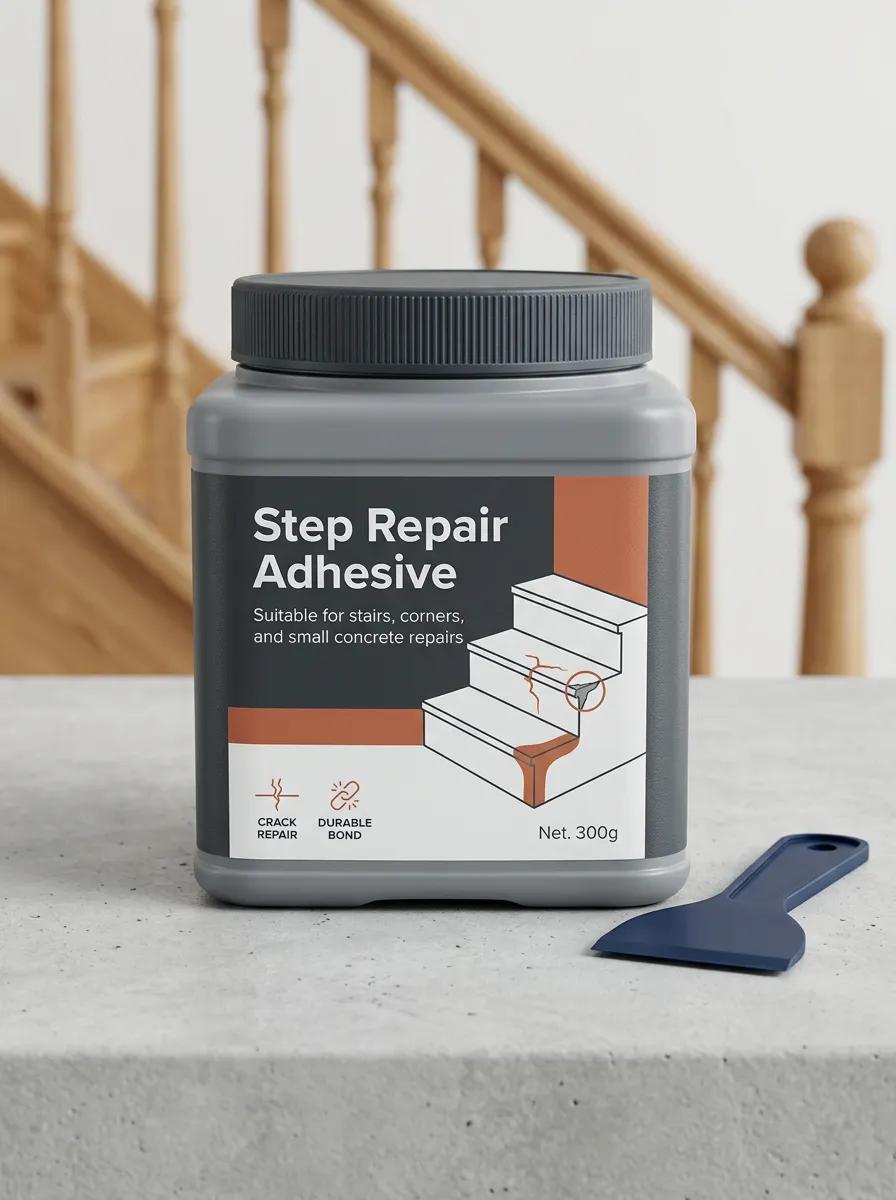 DIY Concrete Step Repair Adhesive
