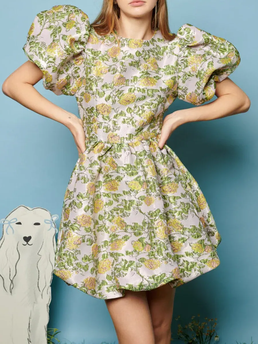 Jacquard Mini Dress