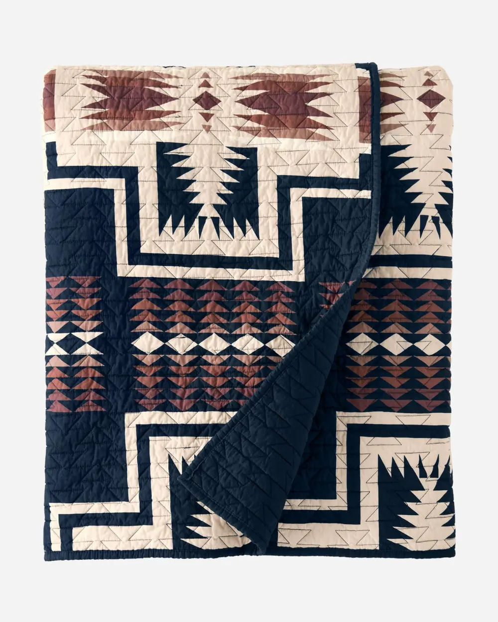 Relaxed Quilted Geometric Quilt Set