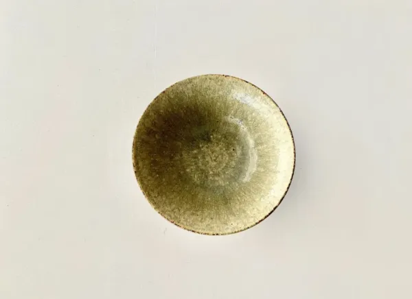 Ash glaze rice bowl