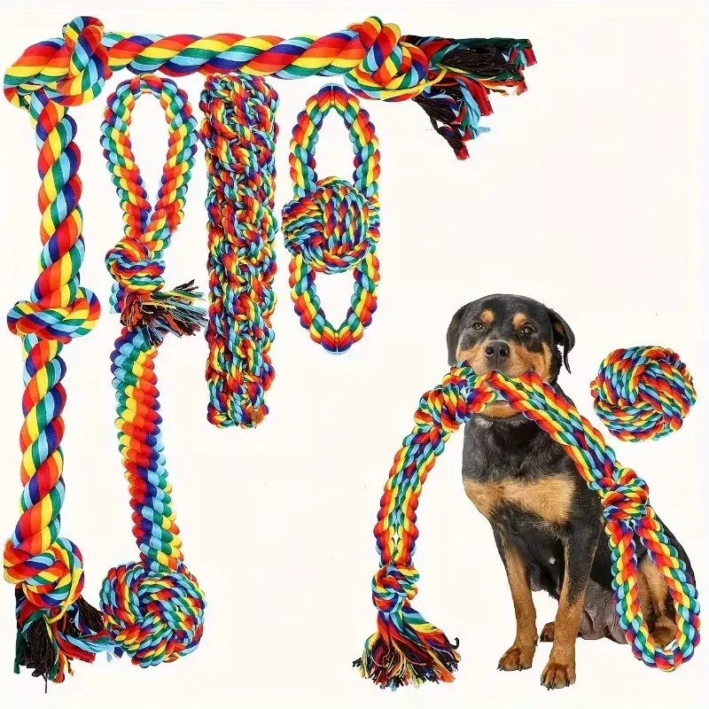 6pcs Unbreakable Heavy Duty Dog Chew Toys