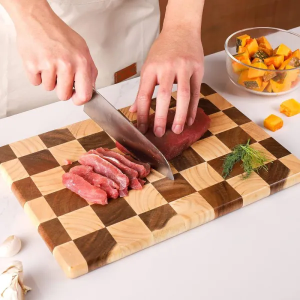 Checkerboard Wooden Cutting Board