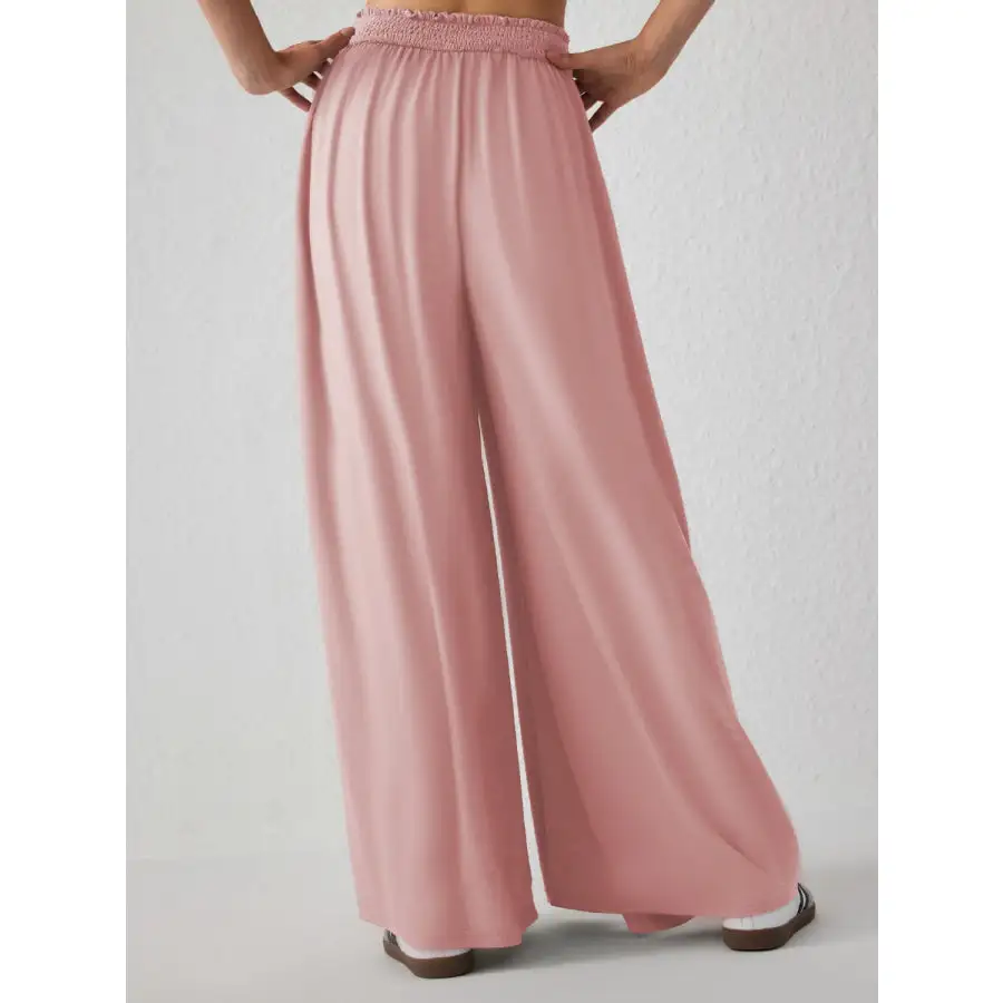Relaxed High Waist Wide Leg Pants