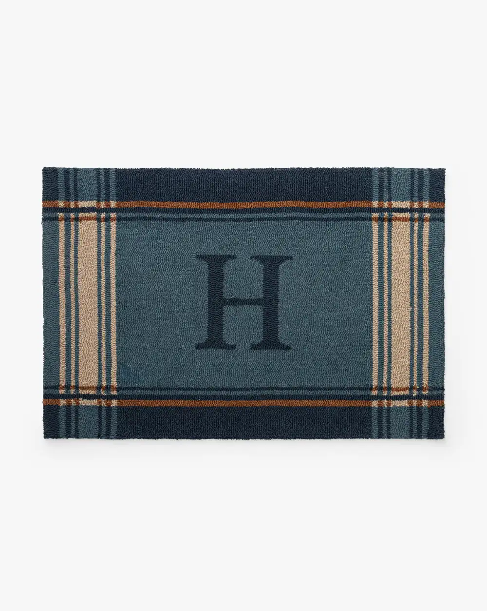 Personalized Plaid Doormat