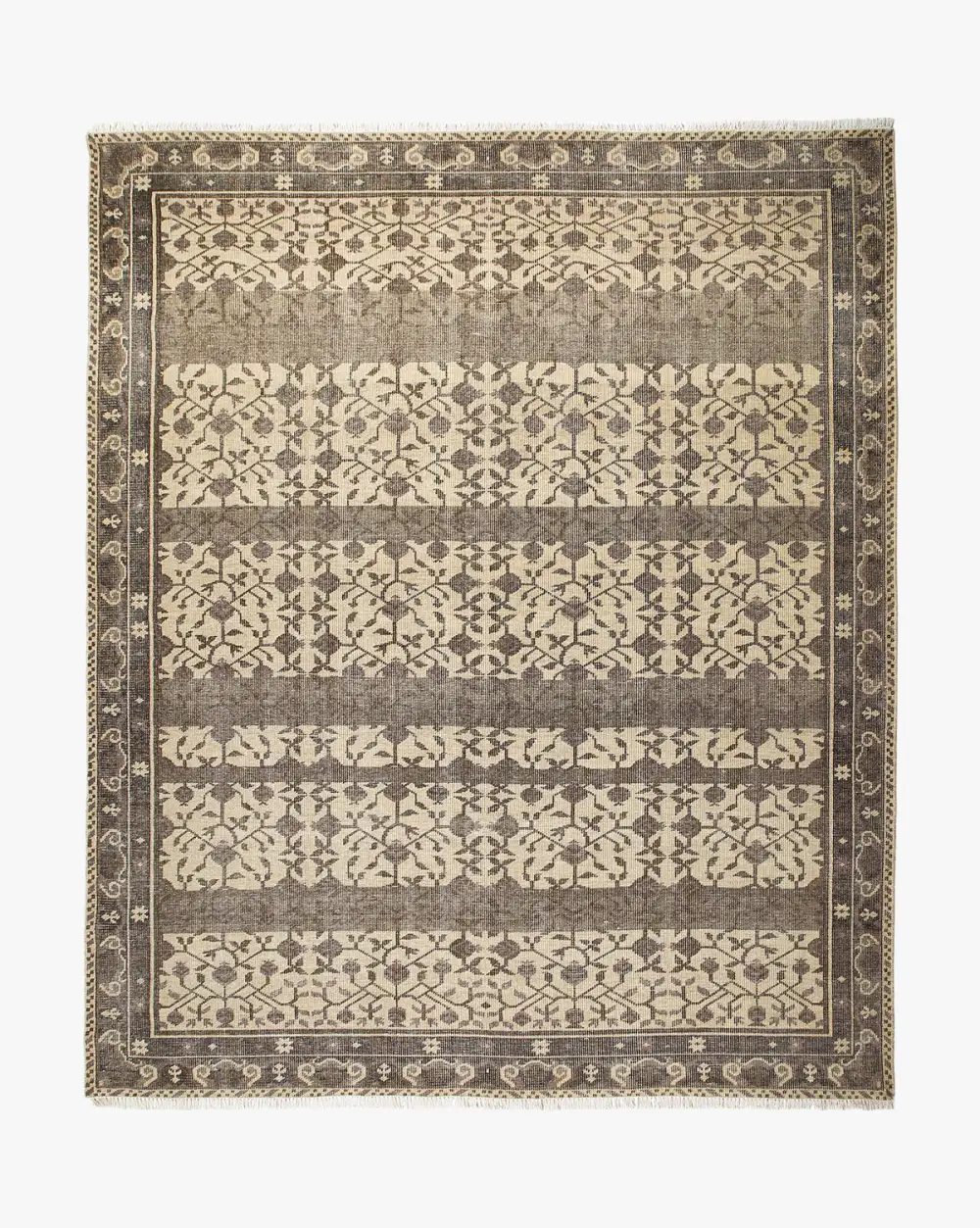 Textural Hand-Knotted Wool Area Rug