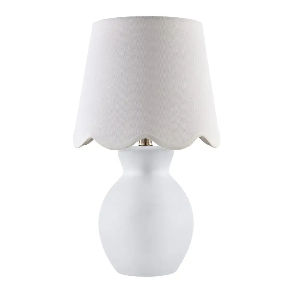 Scalloped Edge Table Lamp