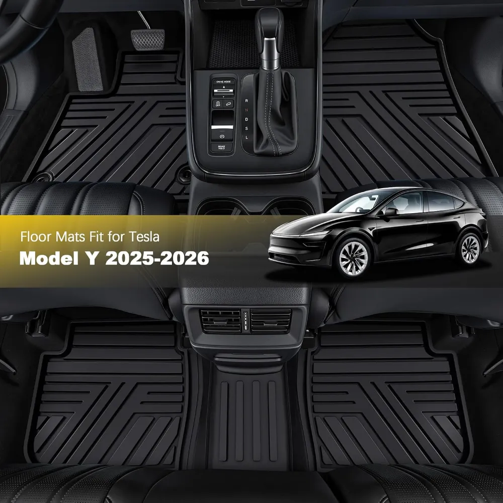 Floor Mats Fit for 2025 2026 All Weather Protection 1st & 2nd Row Floor Liners Car Mats, Black