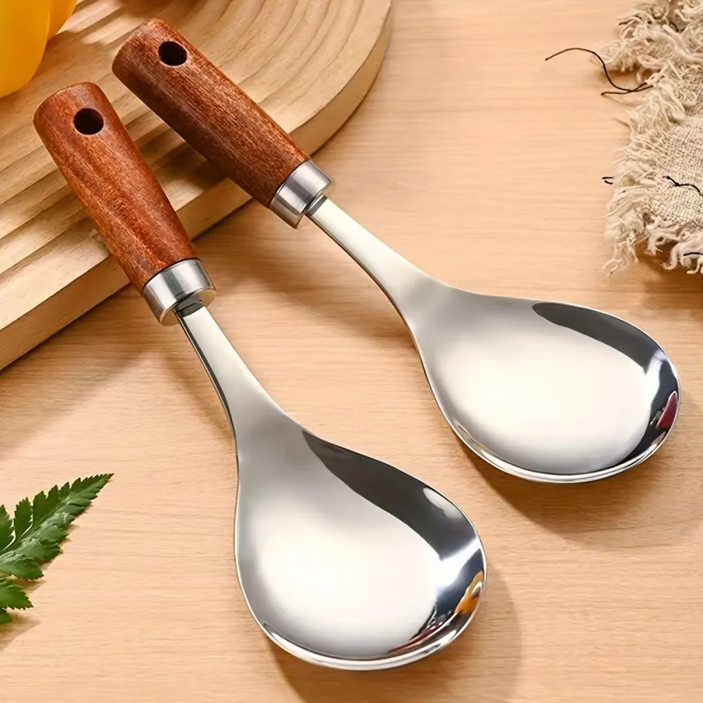 1 Pc Wooden Handle Spoon