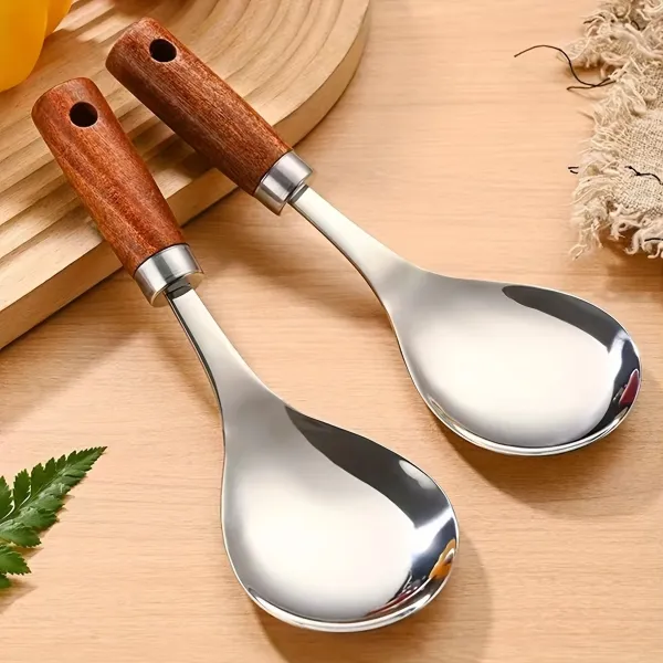 1 Pc Wooden Handle Spoon