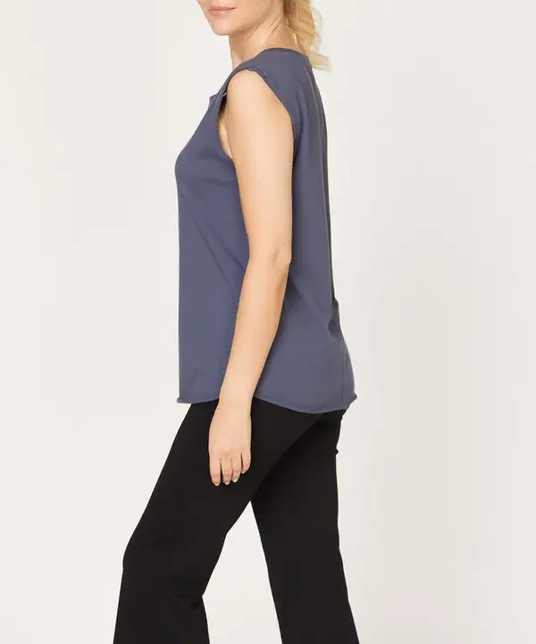 Crew Neck Sleeveless Tank Top