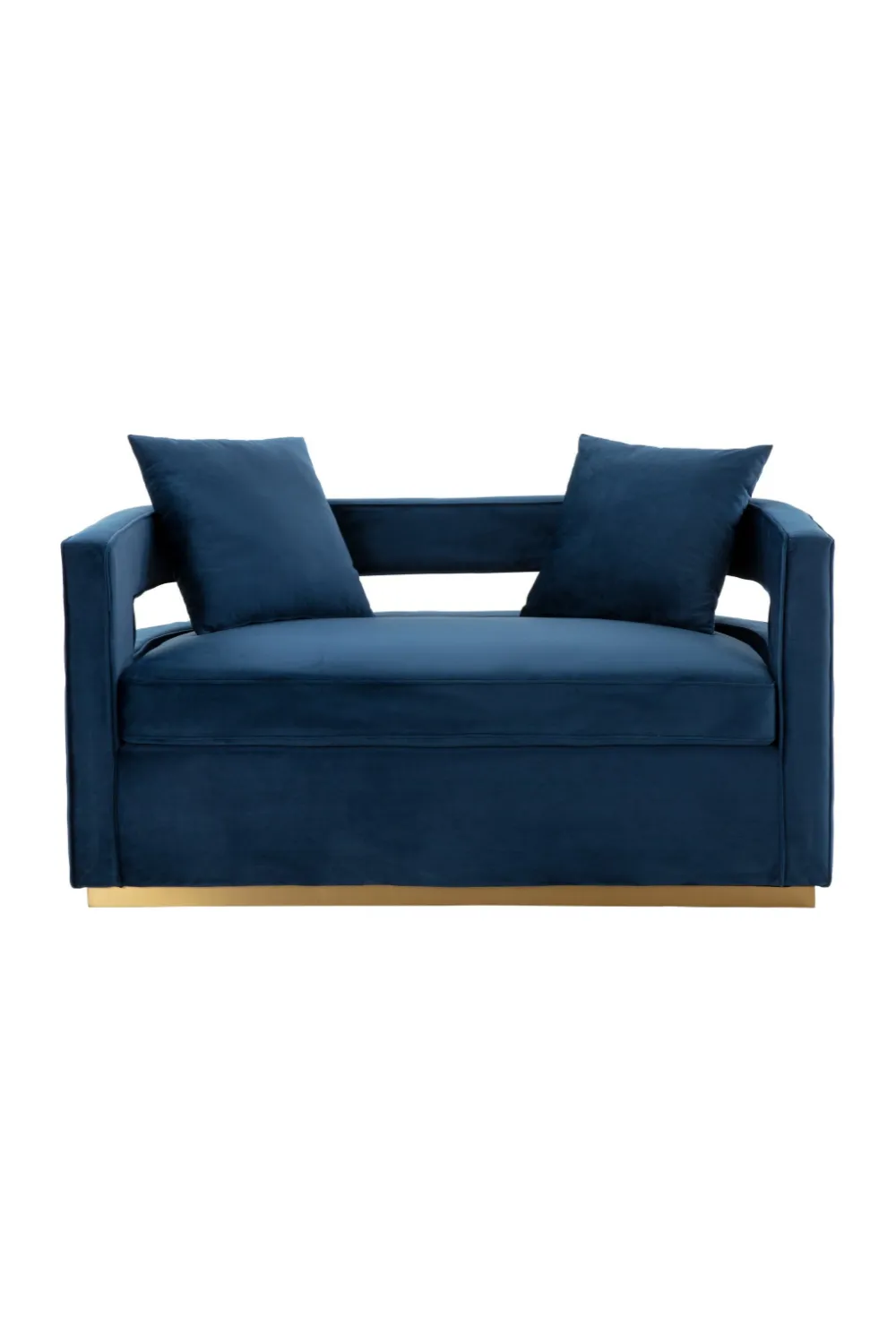 Modern Velvet Loveseat