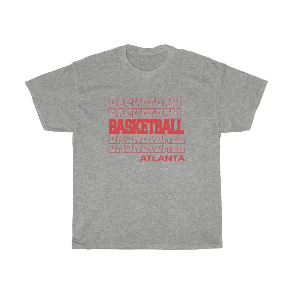Basketball Atlanta in Modern Stacked Lettering