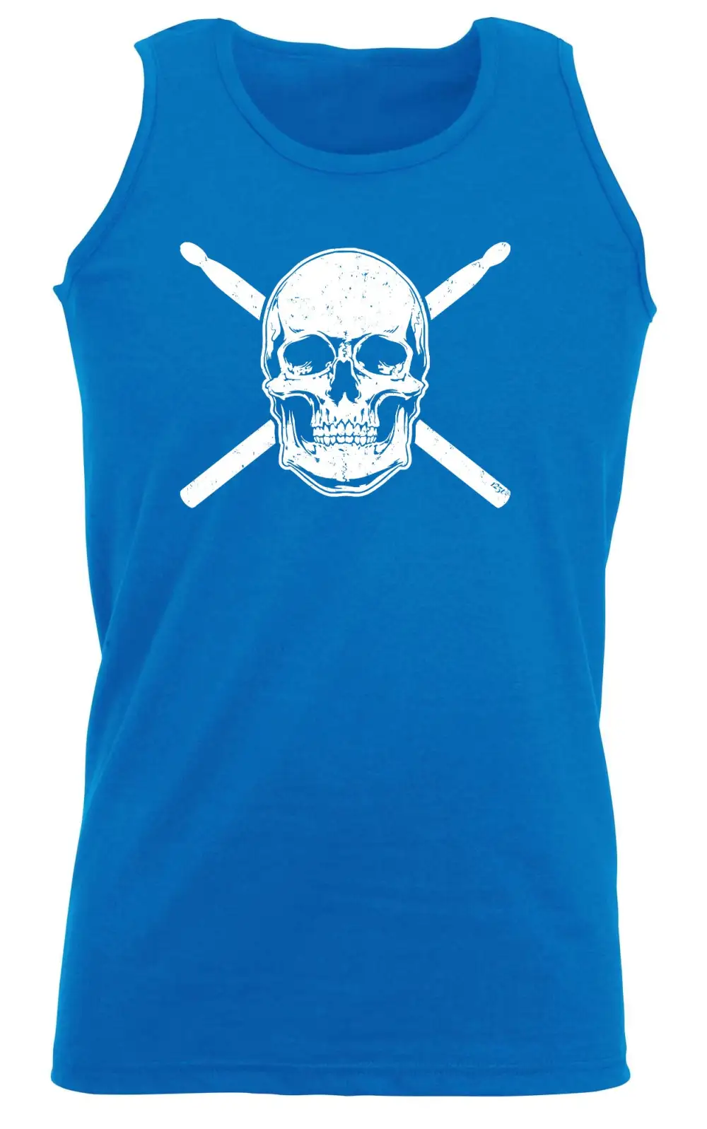 Skull Drumsticks Graphic Tank Top
